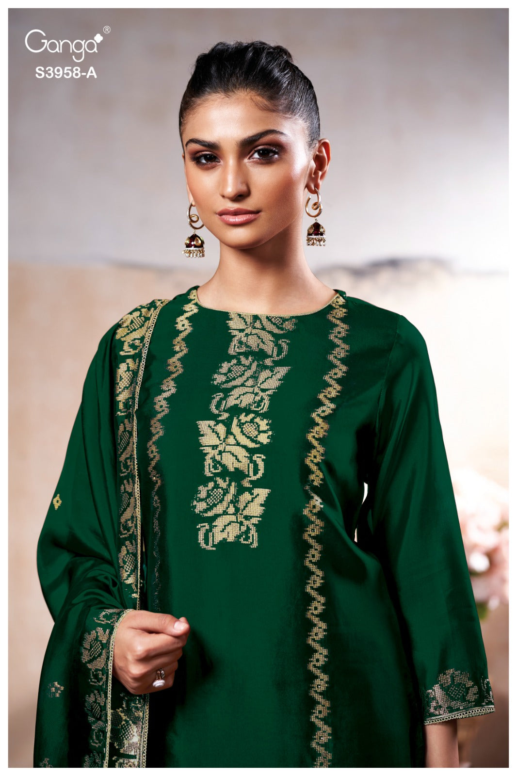 Zariel 3958 Ganga Premium Viscose Plazzo Style Suits Wholesaler