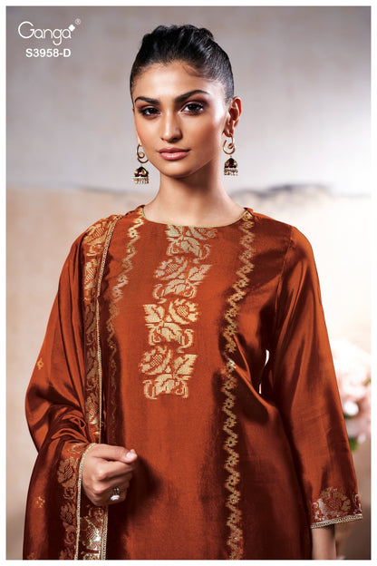 Zariel 3958 Ganga Premium Viscose Plazzo Style Suits Wholesaler