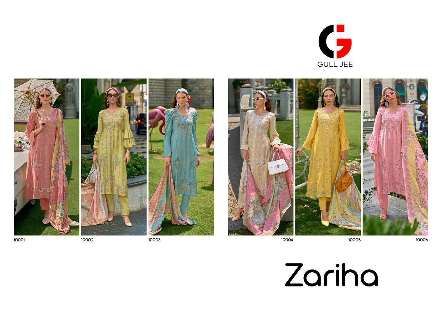 Zariha Gull Jee Pure Muslin Pant Style Suits