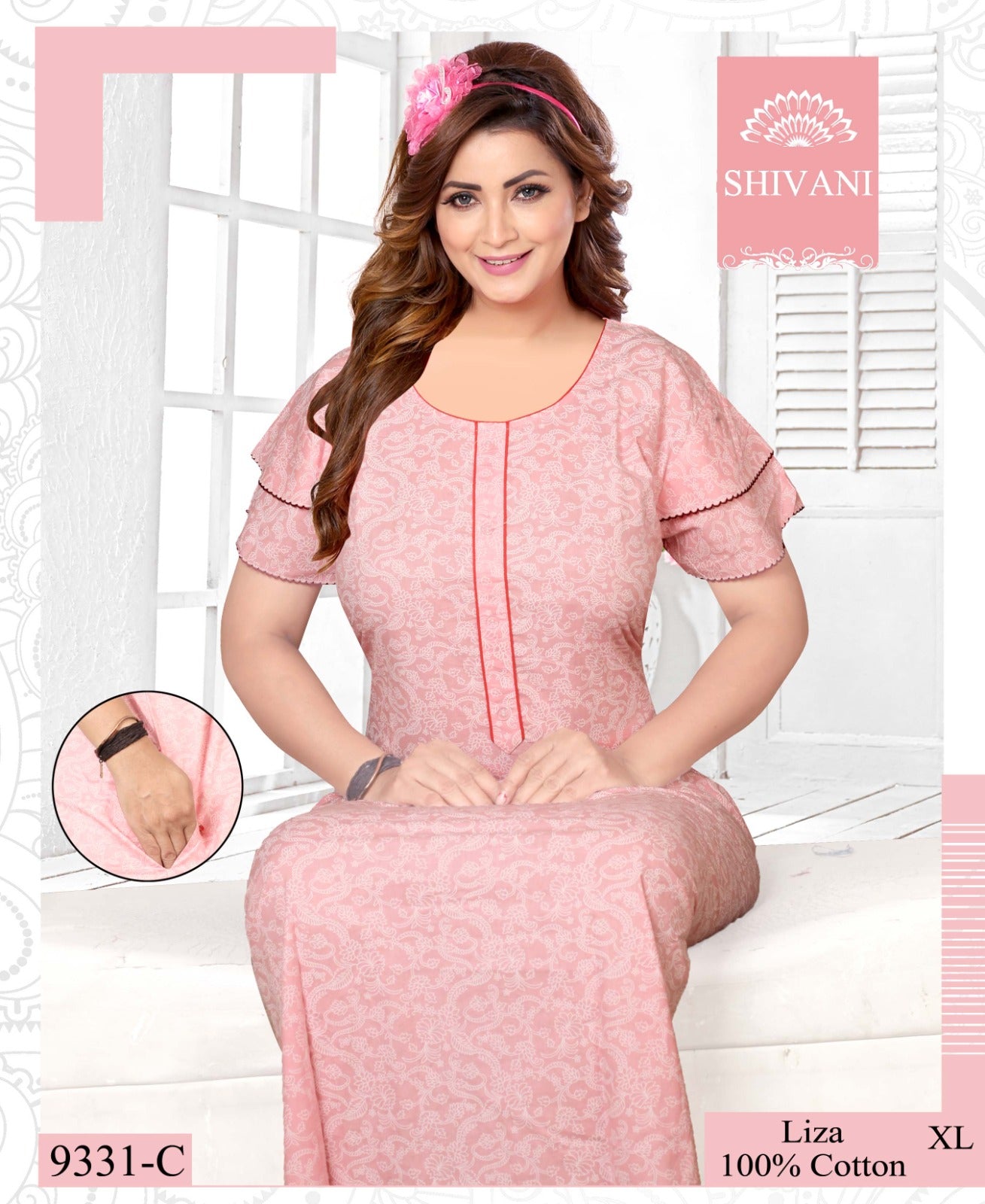 Zarina-Liza Shivani Cotton Night Gowns Exporter Ahmedabad
