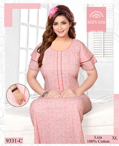 Zarina-Liza Shivani Cotton Night Gowns Exporter Ahmedabad