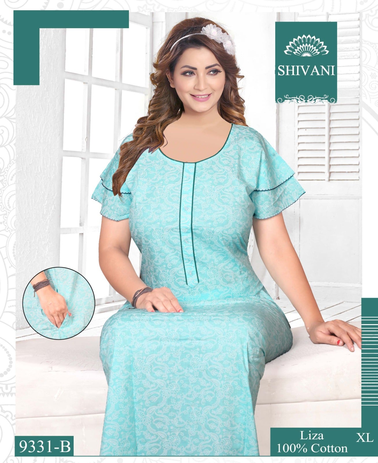 Zarina-Liza Shivani Cotton Night Gowns Exporter Ahmedabad