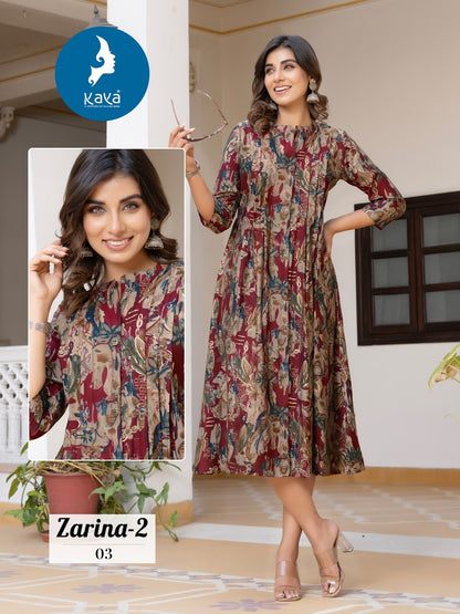 Zarina 2 Kaya Chanderi One Piece Manufacturer India