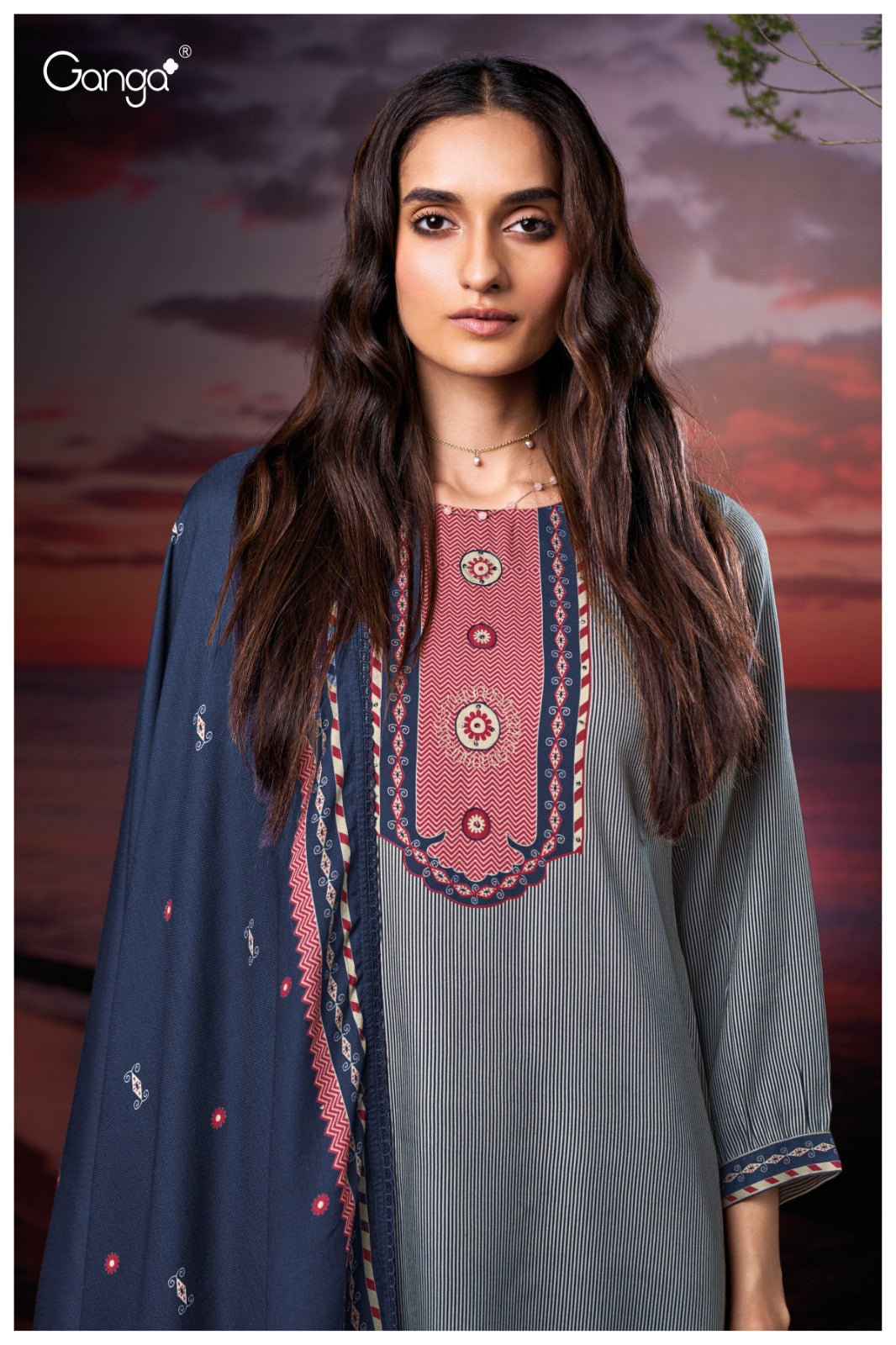 Zarina 3882 Ganga Wool Pashmina Suits Exporter India