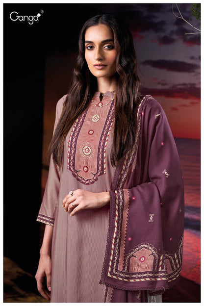 Zarina 3882 Ganga Wool Pashmina Suits Exporter India