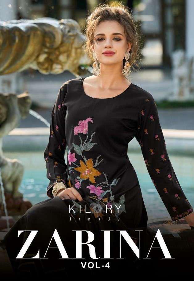 Zarina Vol 4 Kilory Viscose Muslin Pant Style Suits Manufacturer India