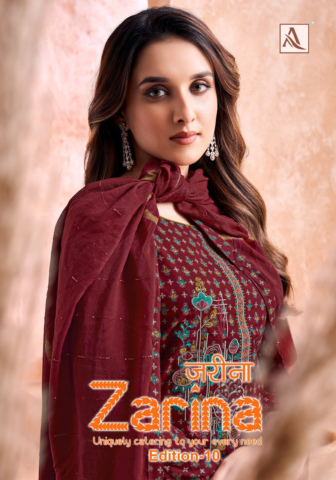 Zarina Edition 10 Alok Pure Viscose Karachi Salwar Suits Wholesale