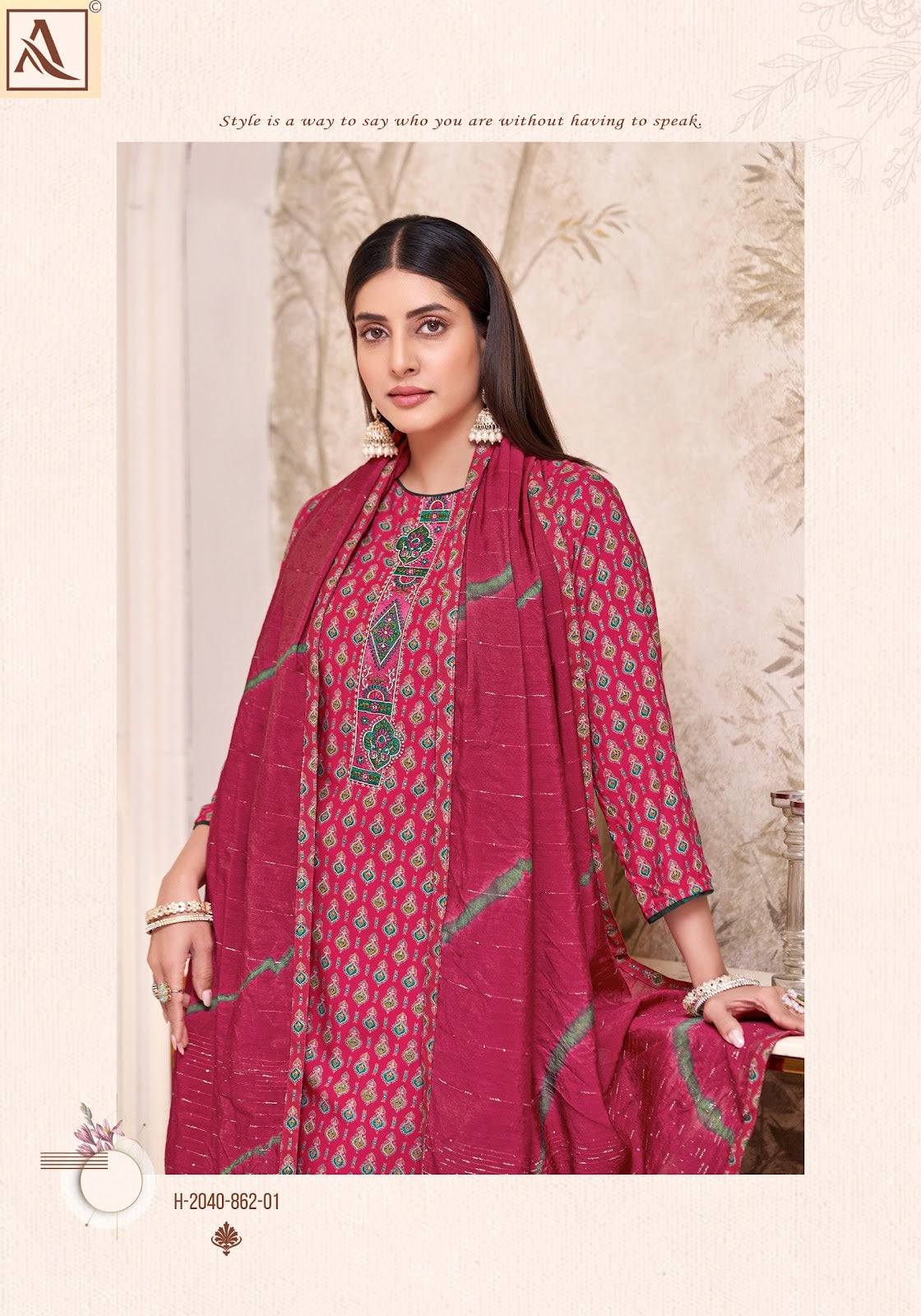 Zarina Edition 11 Alok Pure Viscose Karachi Salwar Suits Wholesaler India