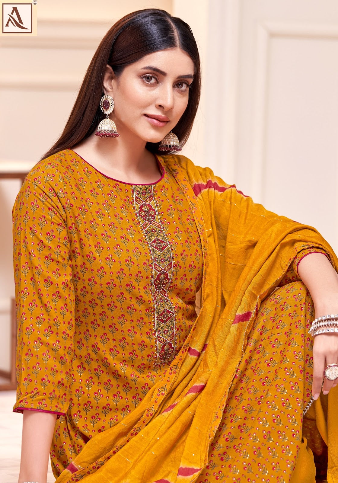 Zarina Edition 11 Alok Pure Viscose Karachi Salwar Suits Wholesaler India