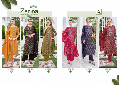 Zarina Edition 8 Alok Viscose Rayon Karachi Salwar Suits Wholesale