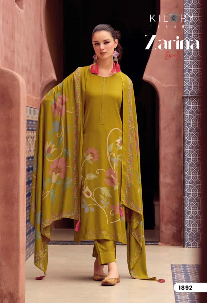 Zarina Excel Kilory Pashmina Suits Wholesale Price