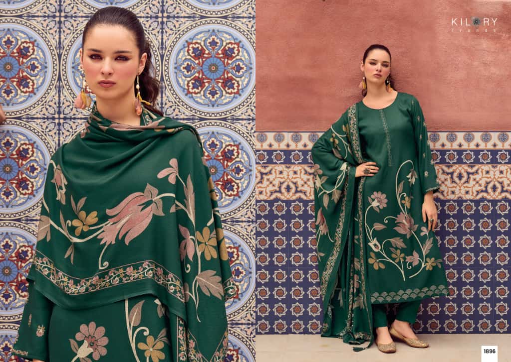 Zarina Excel Kilory Pashmina Suits Wholesale Price