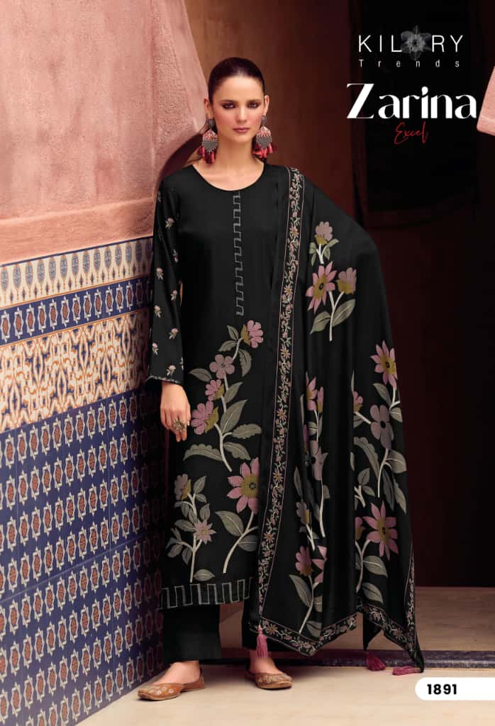 Zarina Excel Kilory Pashmina Suits Wholesale Price