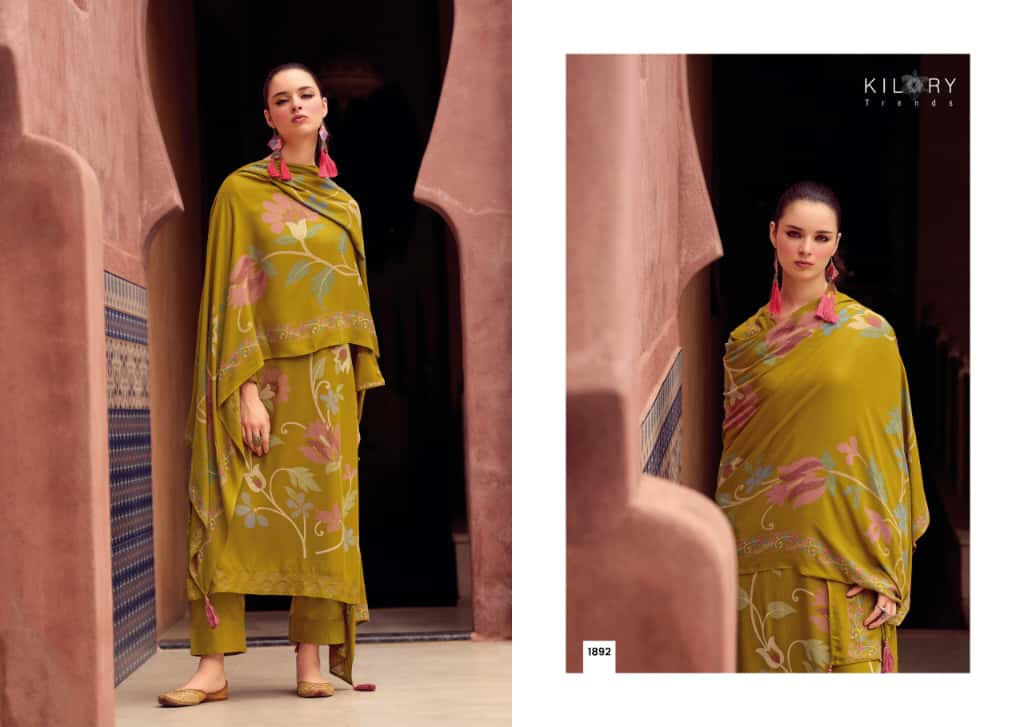 Zarina Excel Kilory Pashmina Suits Wholesale Price