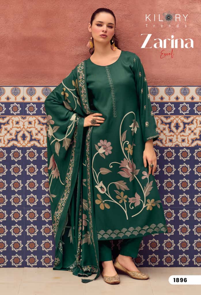 Zarina Excel Kilory Pashmina Suits Wholesale Price