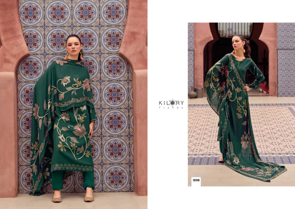 Zarina Excel Kilory Pashmina Suits Wholesale Price