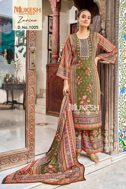 Zarina Mukesh Banwery Crape Silk Readymade Plazzo Style Suits Wholesaler India