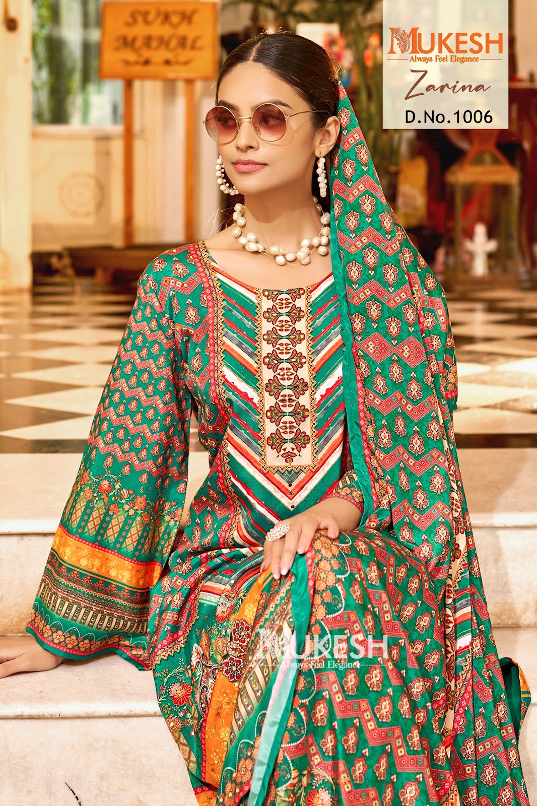 Zarina Mukesh Banwery Crape Silk Readymade Plazzo Style Suits Wholesaler India