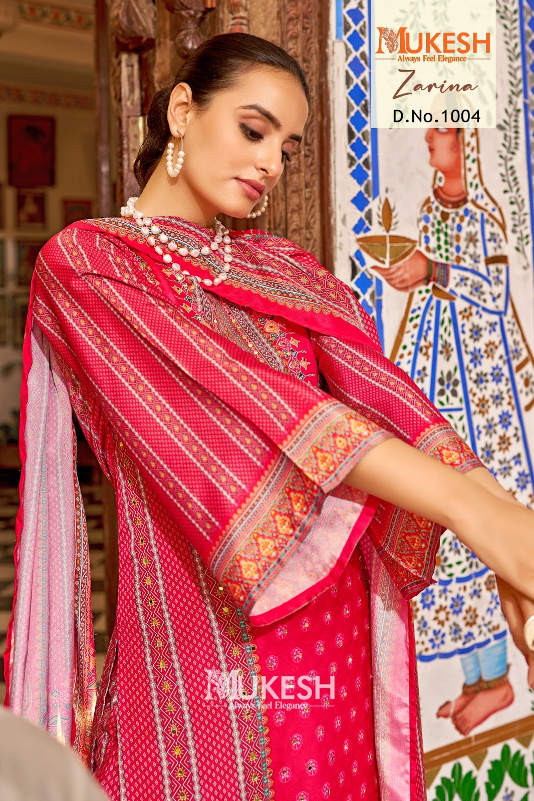 Zarina Mukesh Banwery Crape Silk Readymade Plazzo Style Suits Wholesaler India