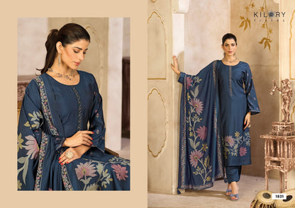 Zarina Plus Kilory Pure Muslin Pant Style Suits Manufacturer