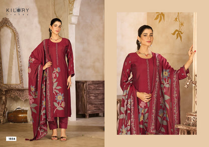 Zarina Plus Kilory Pure Muslin Pant Style Suits Manufacturer