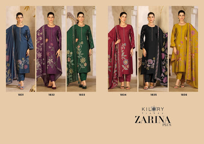 Zarina Plus Kilory Pure Muslin Pant Style Suits Manufacturer