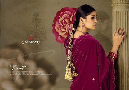 Zarina Rangoon Viscose Readymade Velvet Suits Manufacturer