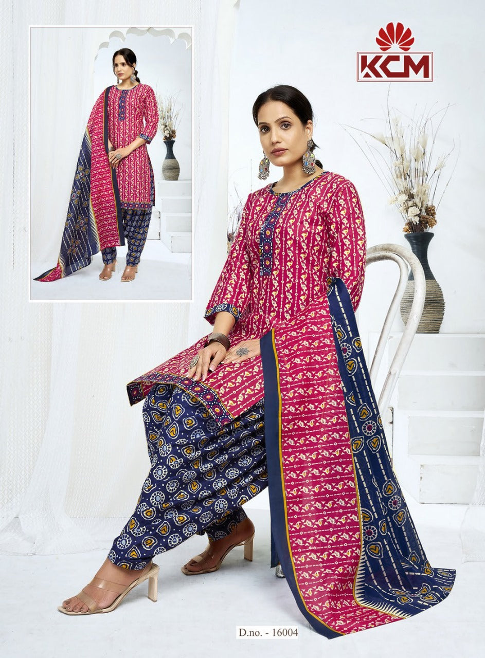 Zarina Vol 16 Kcm Rayon Readymade Patiyala Suits Supplier Gujarat