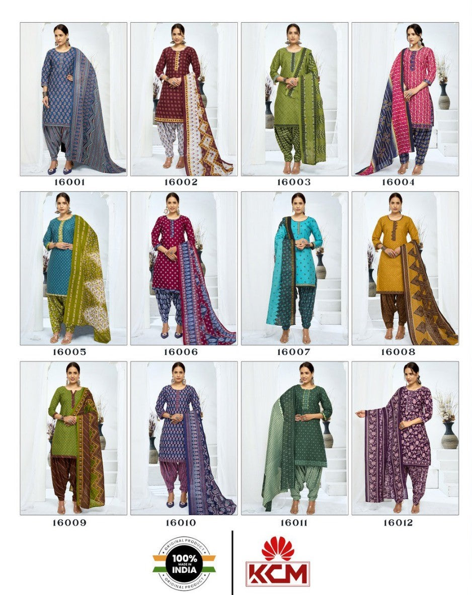 Zarina Vol 16 Kcm Rayon Readymade Patiyala Suits Supplier Gujarat