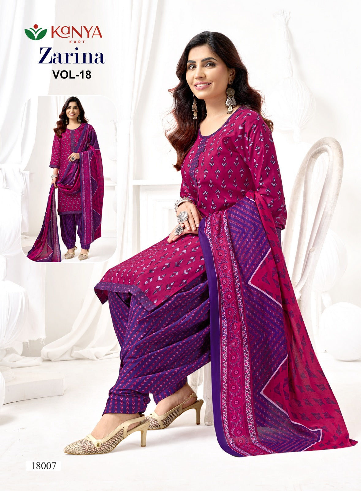 Zarina Vol 18 Kcm Readymade Patiyala Suits Wholesaler Ahmedabad