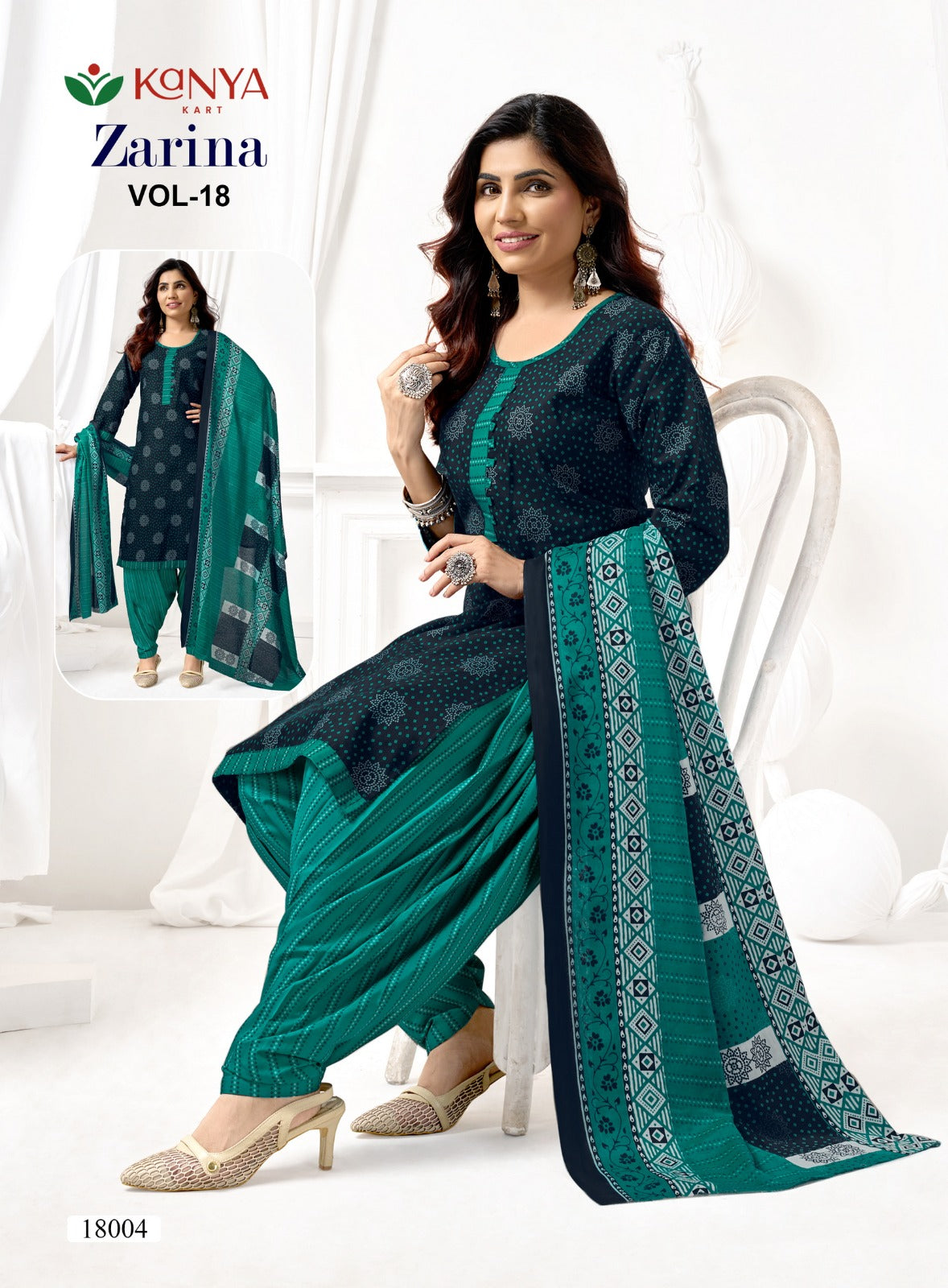 Zarina Vol 18 Kcm Readymade Patiyala Suits Wholesaler Ahmedabad