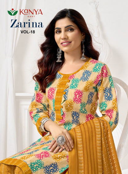 Zarina Vol 18 Kcm Readymade Patiyala Suits Wholesaler Ahmedabad