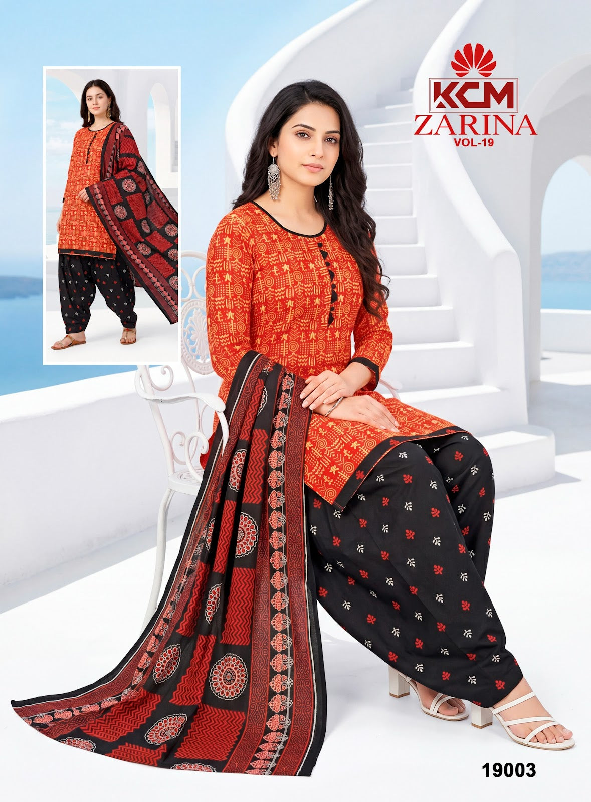 Zarina Vol 19 Kcm Readymade Patiyala Suits Wholesaler Ahmedabad
