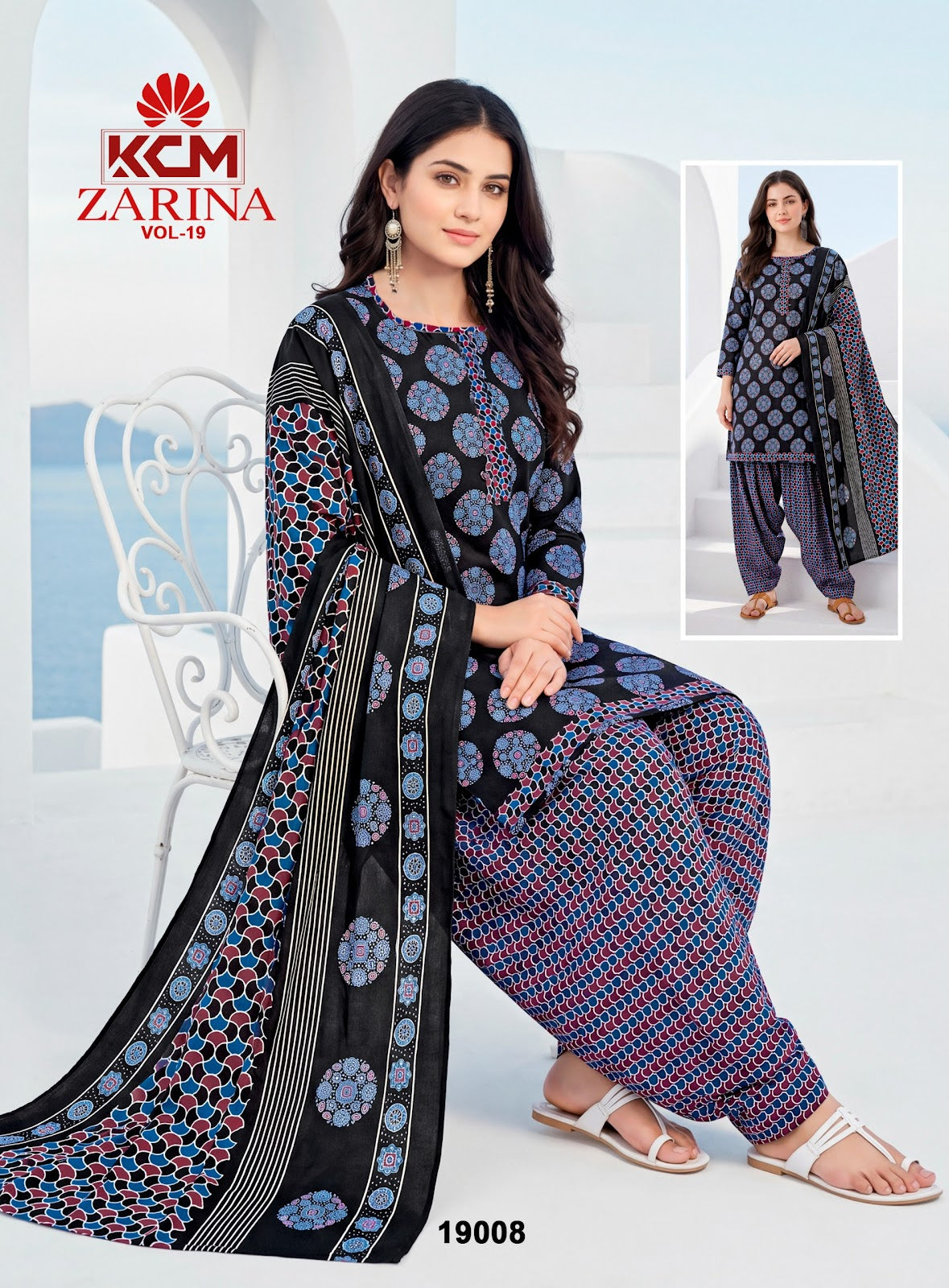 Zarina Vol 19 Kcm Readymade Patiyala Suits Wholesaler Ahmedabad