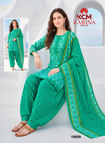 Zarina Vol 19 Kcm Readymade Patiyala Suits Wholesaler Ahmedabad