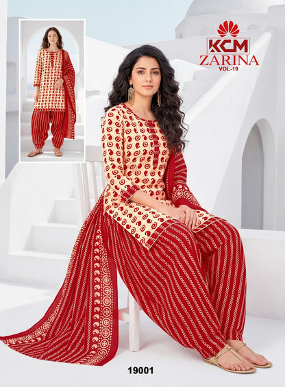 Zarina Vol 19 Kcm Readymade Patiyala Suits Wholesaler Ahmedabad