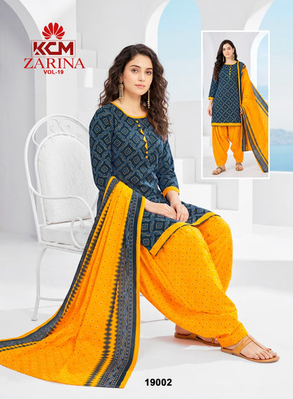 Zarina Vol 19 Kcm Readymade Patiyala Suits Wholesaler Ahmedabad
