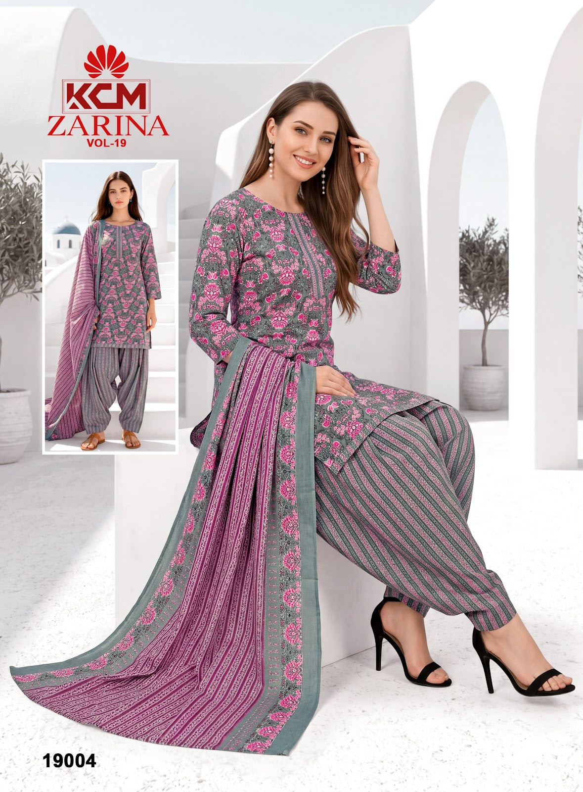 Zarina Vol 19 Kcm Readymade Patiyala Suits Wholesaler Ahmedabad