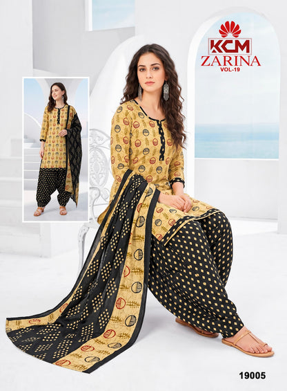 Zarina Vol 19 Kcm Readymade Patiyala Suits Wholesaler Ahmedabad