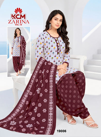 Zarina Vol 19 Kcm Readymade Patiyala Suits Wholesaler Ahmedabad