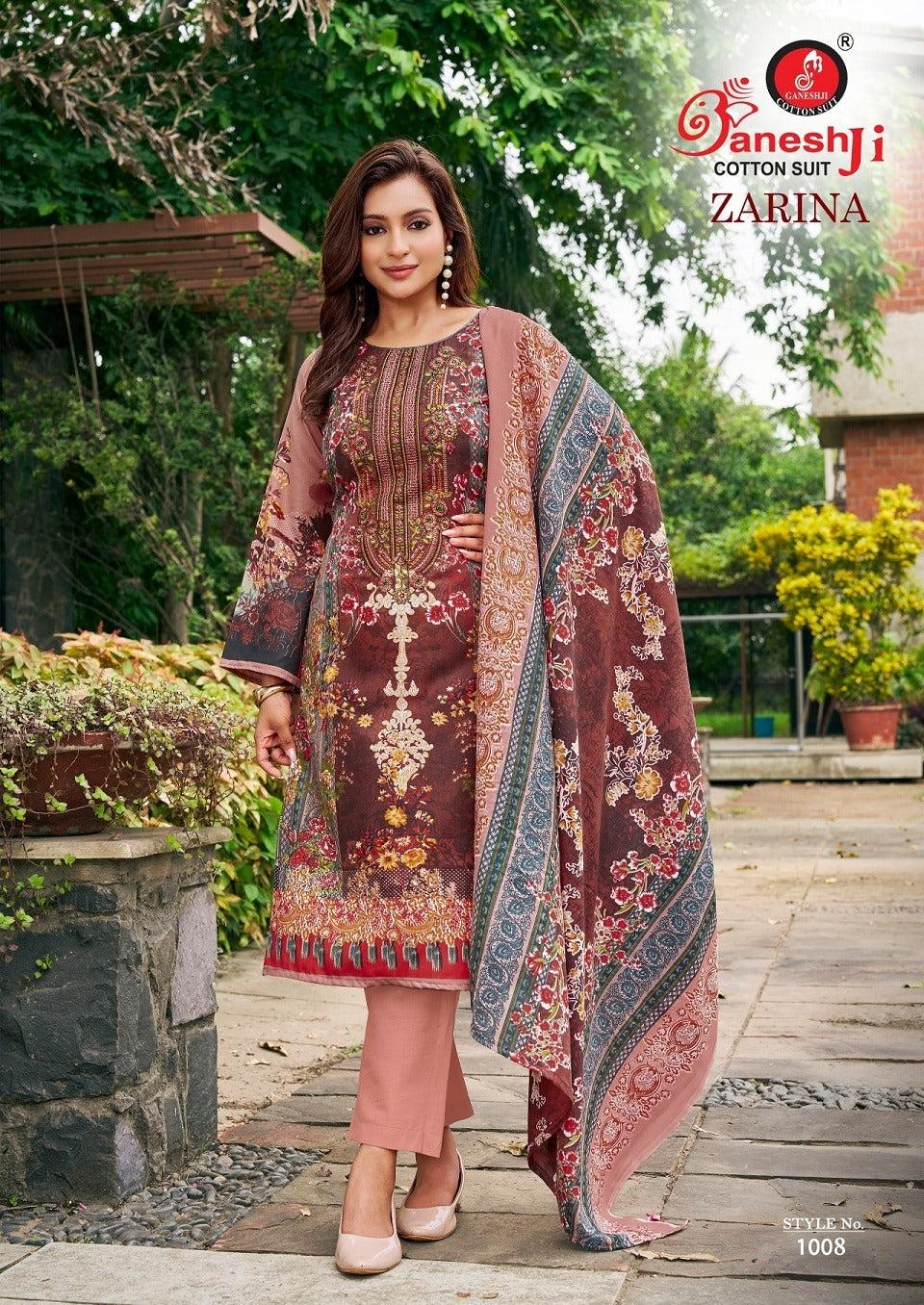 Zarina Vol 1 Ganeshji Cotton Karachi Salwar Suits Supplier India