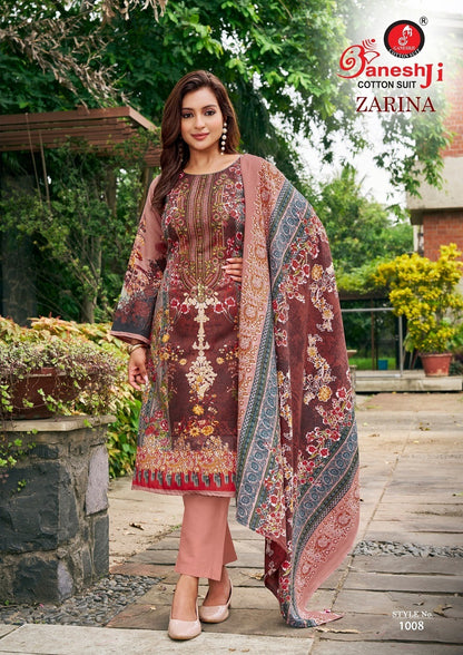 Zarina Vol 1 Ganeshji Cotton Karachi Salwar Suits Supplier India