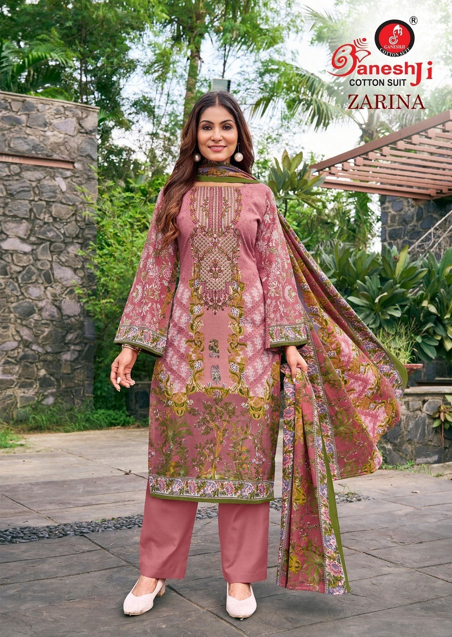 Zarina Vol 1 Ganeshji Cotton Karachi Salwar Suits Supplier India