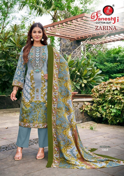 Zarina Vol 1 Ganeshji Cotton Karachi Salwar Suits Supplier India