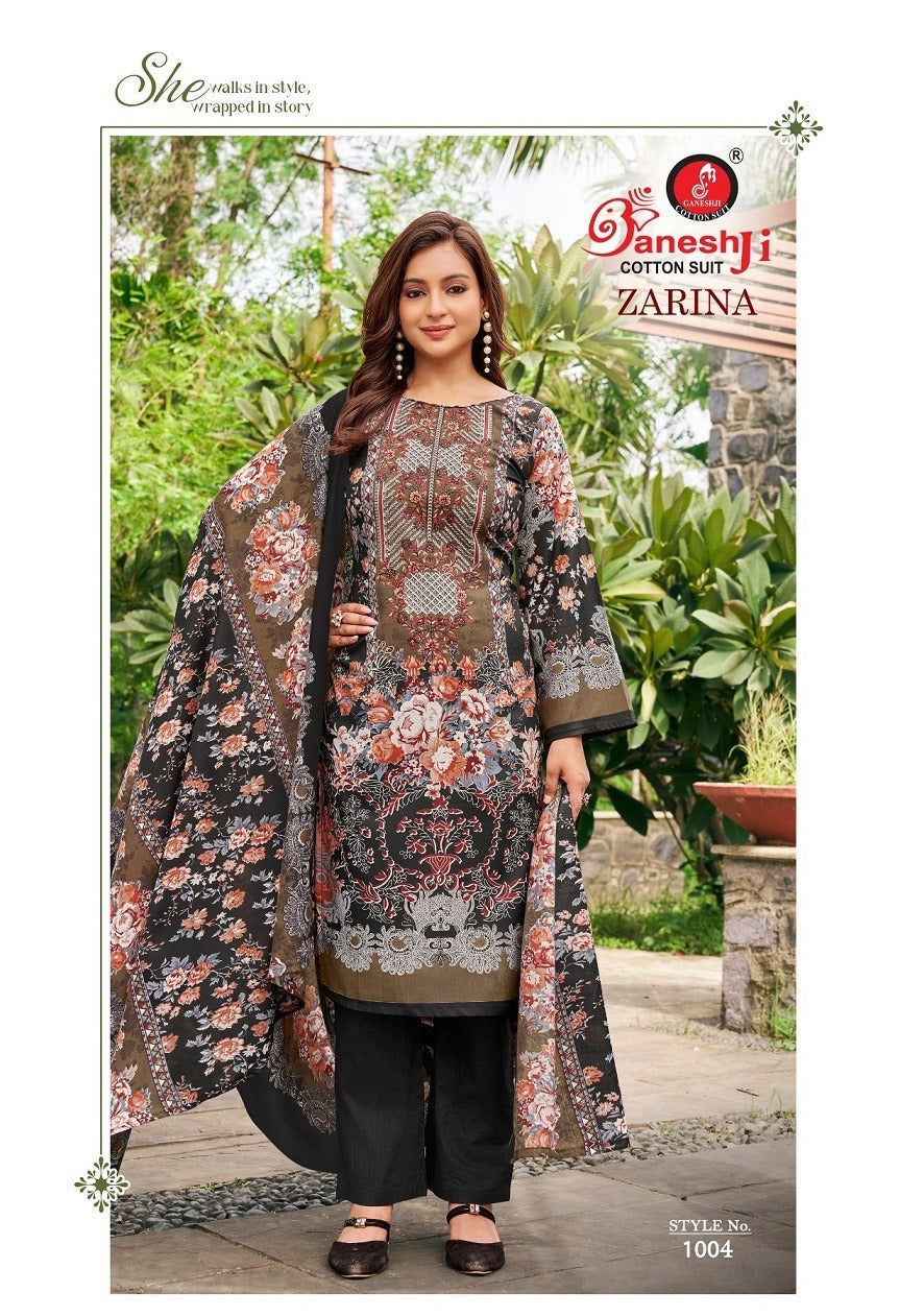 Zarina Vol 1 Ganeshji Cotton Karachi Salwar Suits Supplier India