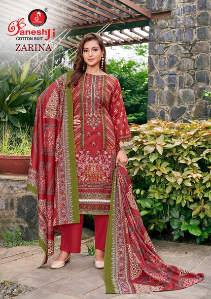 Zarina Vol 1 Ganeshji Cotton Karachi Salwar Suits Supplier India