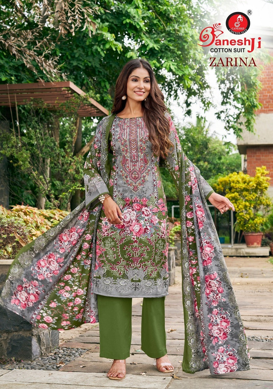 Zarina Vol 1 Ganeshji Cotton Karachi Salwar Suits Supplier India
