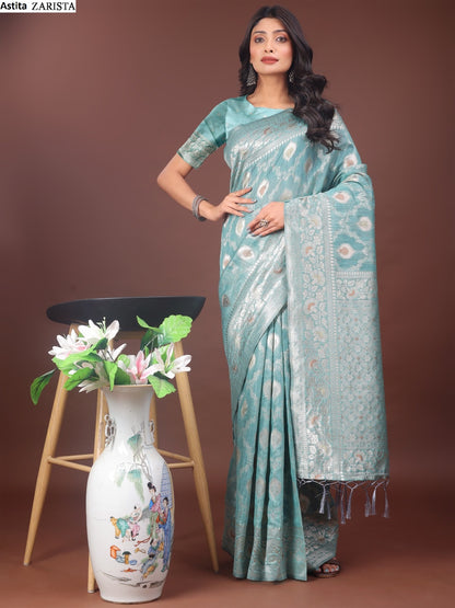 Zarista 1001-1006 Astita Linen Cotton Sarees Wholesaler
