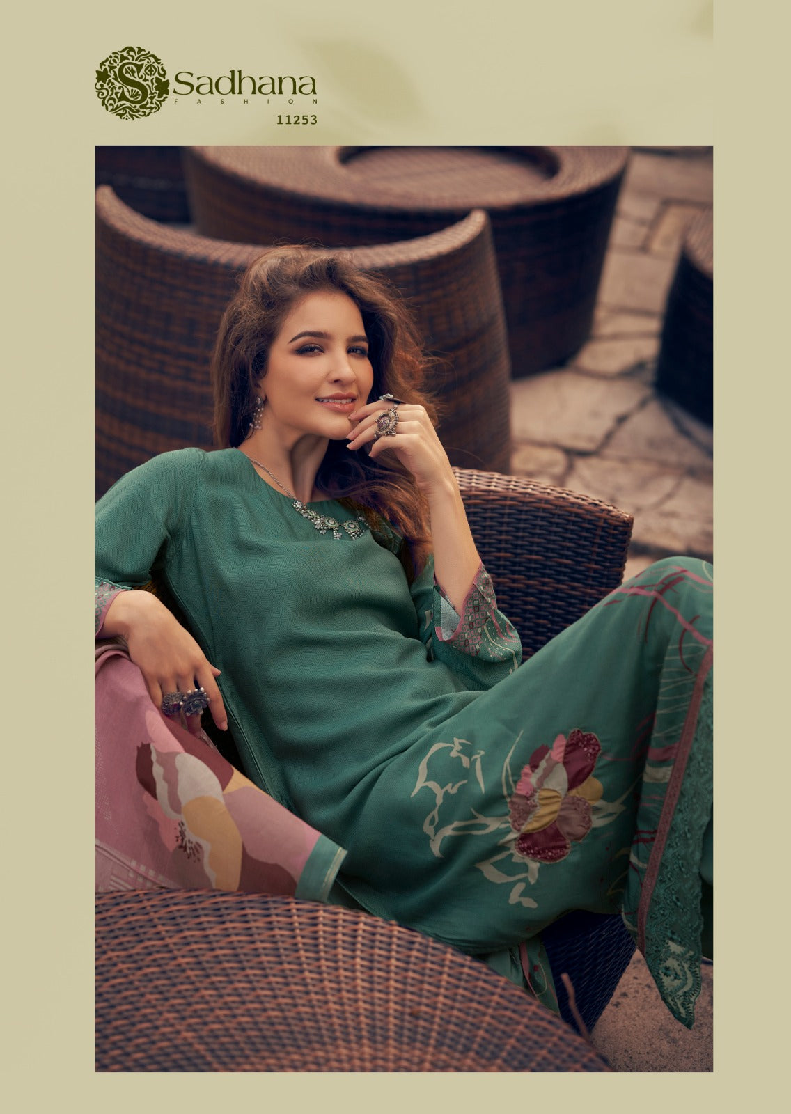 Zariya Sadhana Muslin Silk Pant Style Suits Supplier India