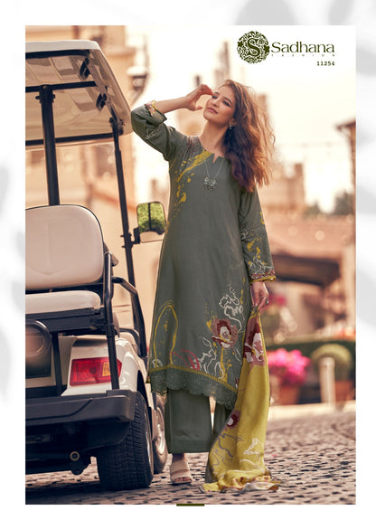 Zariya Sadhana Muslin Silk Pant Style Suits Supplier India
